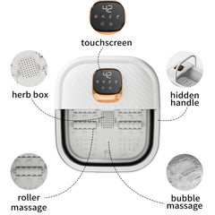 ACKLEAP foldable foot bath massager for travel and storage