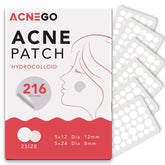 AcneGo ultra-thin matte finish face patch blends with skin for discreet protection.