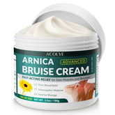 Crema Acolye Arnica en bote de 3.5 oz para cuidado diario de piel sensible.