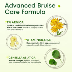 Crema Acolye Arnica para piernas con hematomas, mejora la apariencia de marcas.