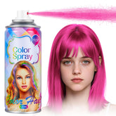 Acomler pink hair spray bottle applying vibrant color.