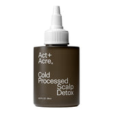 Actacre cold processed scalp detox oil bottle for deep cleansing.