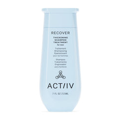 ACTIIV Recover Thickening Shampoo bottle showing plant-based formula for fuller-looking hair