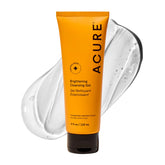 Acure Brightening Cleansing Gel, botella, limpieza suave para uso diario