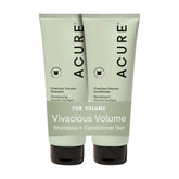 Acure Vivacious Volume Shampoo bottle showing peppermint energizing the scalp for fine hair