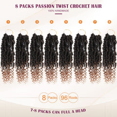 Admutty 96 strands per pack detail for full head look.