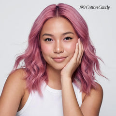 Adore Cotton Candy Pink application demonstrates easy, no-mix use for all hair textures.