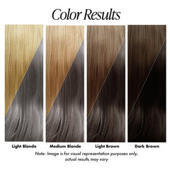 Applying Adore Mystic Grey on hair for even coverage.