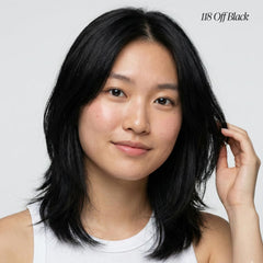 Adore off-black dye in action for smooth, even application.