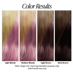 Adore Pink Petal application stroke on hair demonstrates easy, even coverage