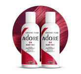 Adore Ruby Red bottle front showing bold color option for at-home use