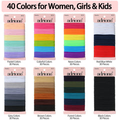Close-up of 40 color options for outfit matching and mood styling.