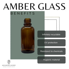 ADVANCED ASCENT travel-sized amber glass nasal sprayer for on-the-go use.