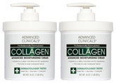 Advanced Clinicals crema colágeno cuerpo botella, hidratación diaria para piel más firme