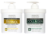 Advanced Clinicals retinol body cream provides firming for smoother skin.