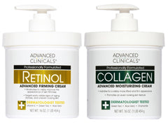Advanced Clinicals retinol body cream provides firming for smoother skin.