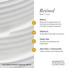 Advanced Clinicals vitamin C body lotion jar promotes bright, even-toned skin