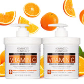 Advanced Clinicals Vitamin C Cream bottle demonstrates hydration for radiant skin.