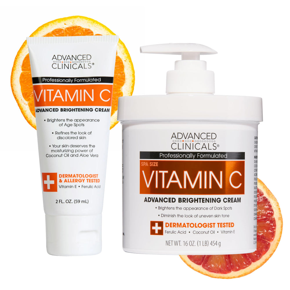 Advanced Clinicals Vitamina C crema cuerpo iluminadora para piel radiante