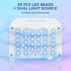 Aedavey rechargeable cordless nail lamp for convenient on-the-go manicures.