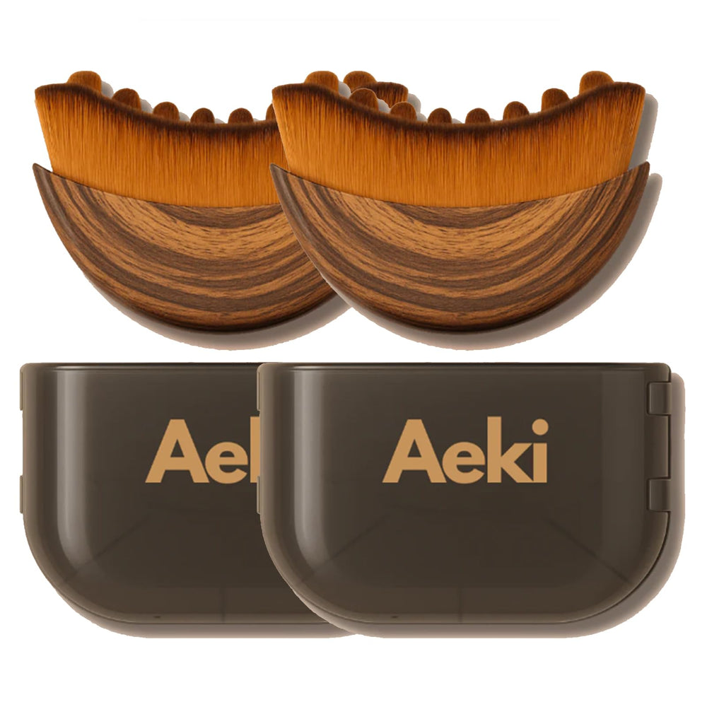 Aeki Brush lymphatic contour face brush for gentle facial massage and refreshed skin