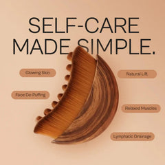 Aeki Lymphatic Contour Face Brush shaping jawline and cheeks with precise contouring