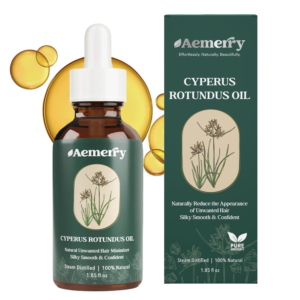 Aemerry Cyperus Rotundus Oil bottle pour for smooth skin after shaving