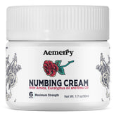 Aemerry Numbing Cream Maximum Strength tube shown for quick relief.