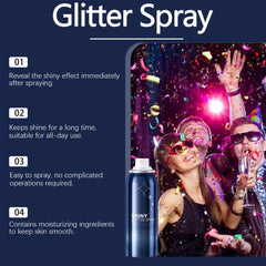 Spray de Brillos para Cuerpo: secado rápido para uso cómodo.