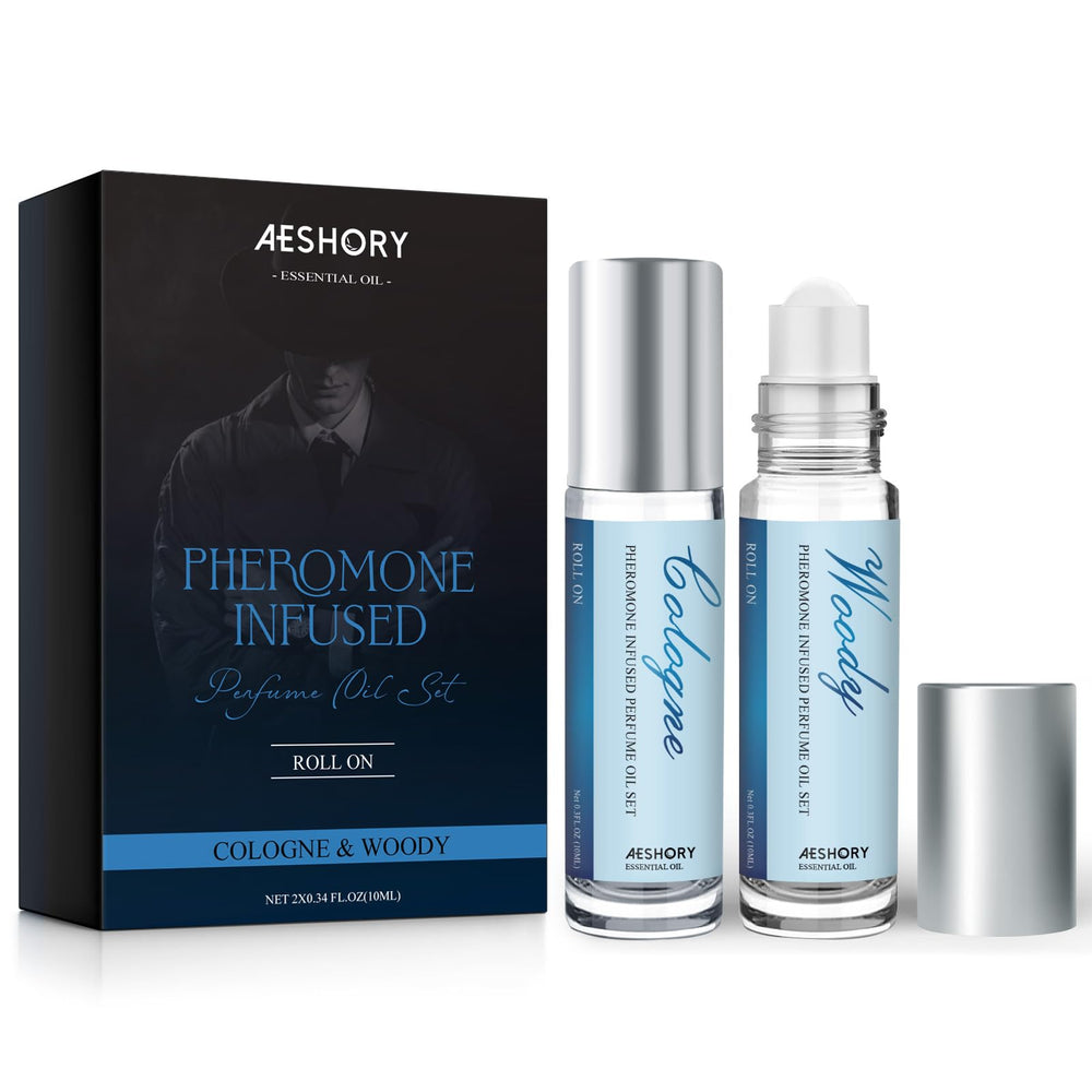 Aeshory pheromone perfume roll-on bottle offers lasting fragrance and easy application.