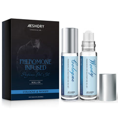Aeshory pheromone perfume roll-on bottle offers lasting fragrance and easy application.