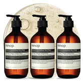 Aesop Reverence Exfoliating Hand Wash bottle and 500 mL size for daily use