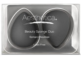 Aesthetica Cosmetics Beauty Sponge Blender 2-pack for versatile makeup application and flawless finish