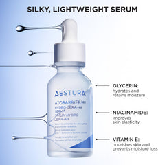 AESTURA ATOBARRIER365 serum texture closeup showing rich moisture