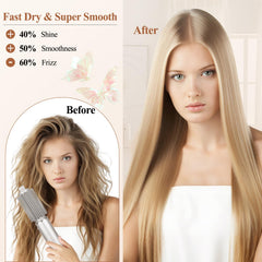 AFDD round brush with upgraded barrel size for even tension and control.