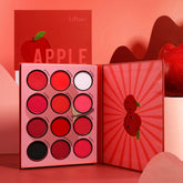 Afflano Paleta de Sombras Rojas: 12 tonos intensos para estilos versátiles.