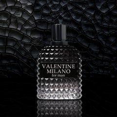 AFLUXE Valentine Milano bottle back emphasizes branding and gift-ready appeal.