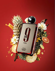 Afnan 9 PM Rebel packaging box conveying premium presentation for gifting.