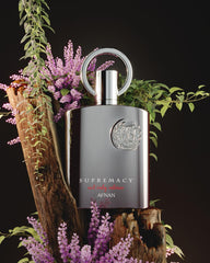 Box packaging image for Afnan Supremacy Not Only Intense emphasizes luxury presentation.