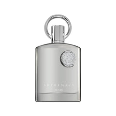 Afnan Supremacy Silver bottle front for an elegant, contemporary masculine presence.