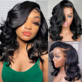 Afribye body wave 13x6 hd lace front wig cap assembly for secure daily wear.