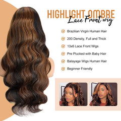 Afribye pre-plucked lace front wig delivering a natural hairline with easy styling