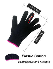 AFT90 heat-resistant glove used with flat irons for controlled styling.