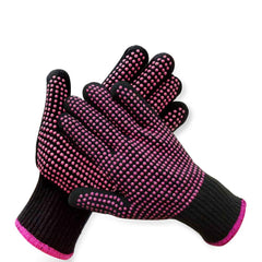 AFT90 heat resistant gloves protect hands during curling for safer styling