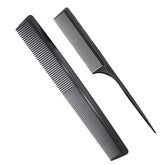 AFT90 Professional Black Carbon Fiber Teasing Comb for durable, smooth styling.
