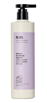 AG Care Re:Coil bottle-cream enhances curl definition with lightweight hold.