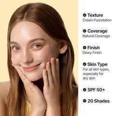 AGE 20's 17N shade swatch shows warm beige balance.