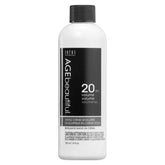 AGEbeautiful 20 Volume Gentle Creme Developer bottle used for precise mixing with Liqui-Crème colors.