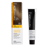 AGEbeautiful dye bottle in dark intense blonde showing full gray coverage potential.