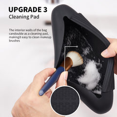 AGIKET makeup brush holder compact size fits carry-on